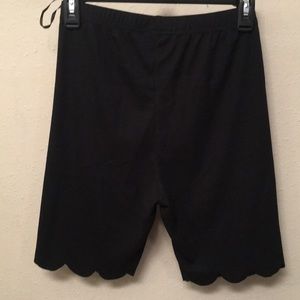 Black biker shorts